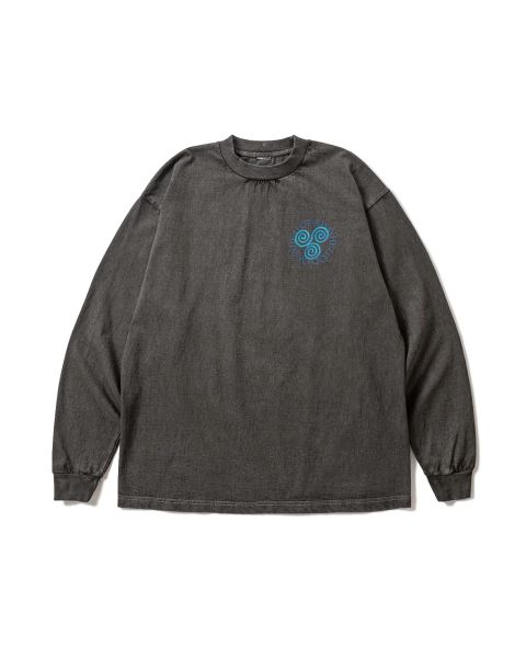 Pigment Slap Logo L/S Tee ( Pigment Black ) / ロンT