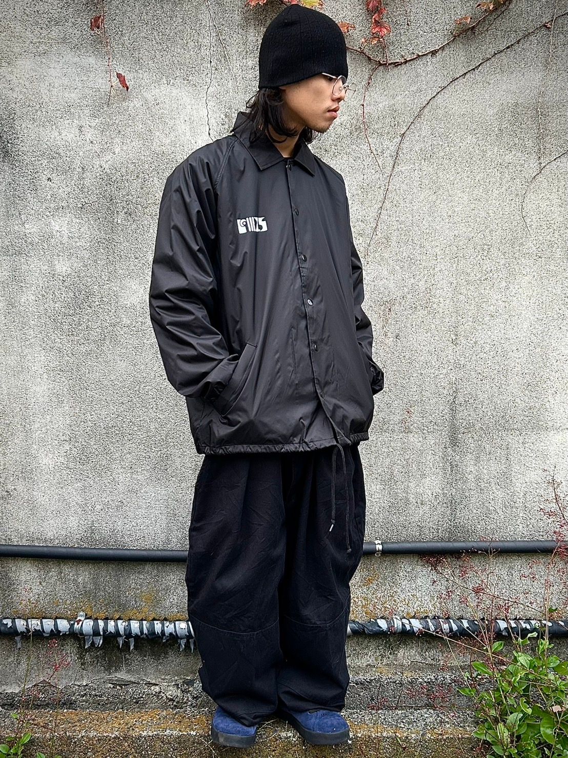 Kojiro & Ryosuke COACH Jaket BLACK / コーチジャケット