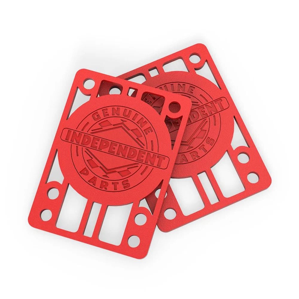 GENUINE PARTS 1/8" RISERS RED (2枚組) | 1/8インチ | レッド | ライザーパッド