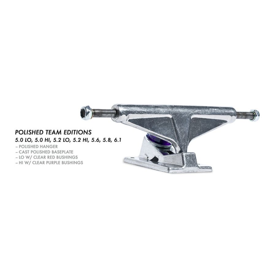 POLISHED - POLISHED/FORGED POLISHED W/ CLEAR  PURPLE BUSHING | 5.2 スタンダード HI | シルバー