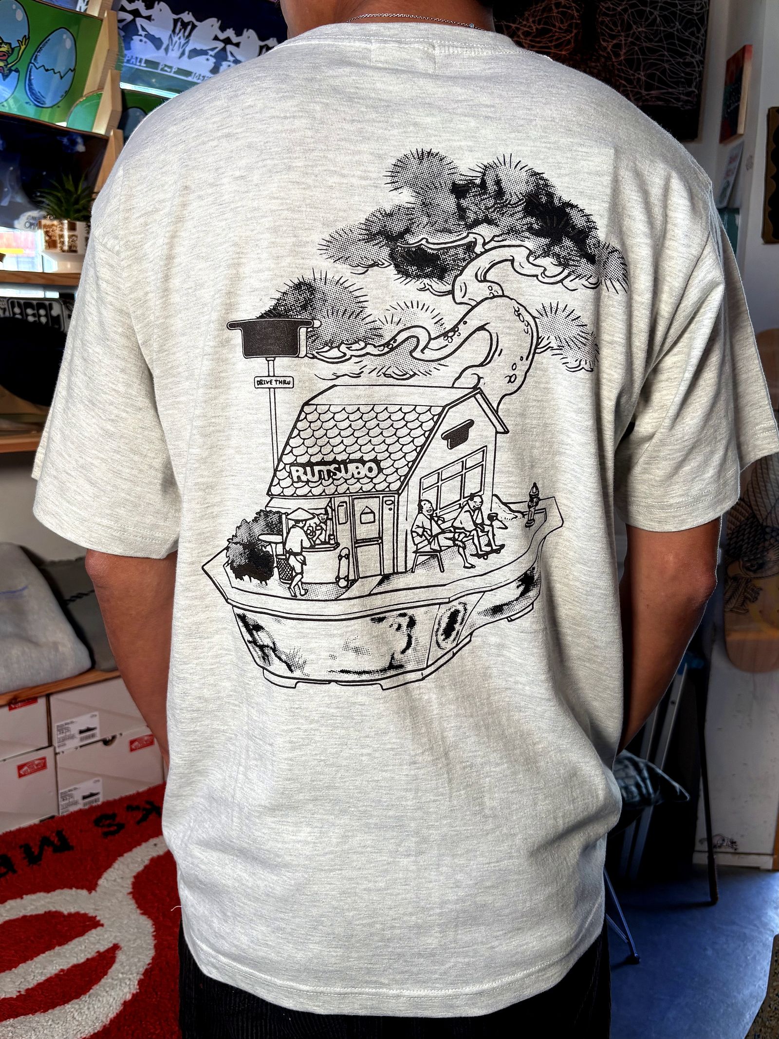 BONSAI T-SHIRTS (RUTSUBO×YU SUDA）OATMEAL  / Tシャツ