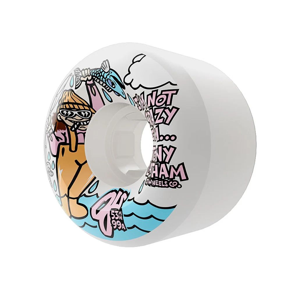 53mm TONY LATHAM ELITE FULL COMBO WHITE 99A SKATEBOARD WHEELS| | ホワイト