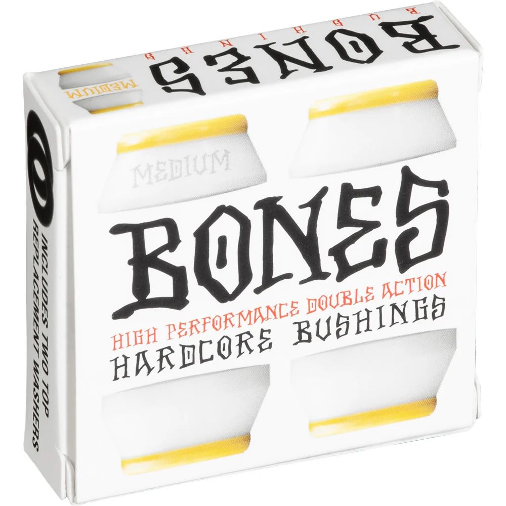 BONES HARDCORE BUSHINGS MEDIUM WHITE (91A) | 91A (ミディアム) | ホワイト | ブッシュゴム