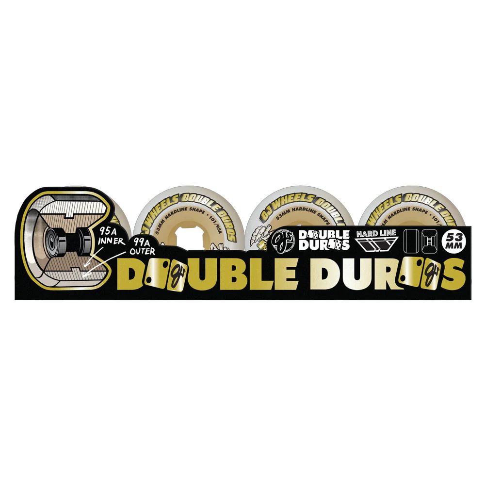 DOUBLE DURO GUM HARDLINE  | 101/95A (ハード) 53MM | ホワイト