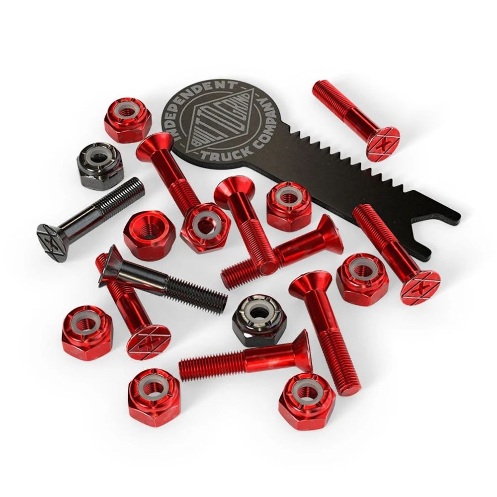 GENUINE PARTS 1" PHILLIPS HARDWARE TOOL付き RD/BK | 1インチ プラス | レッド/ブラック | ハードウェア (ナット+ボルト)