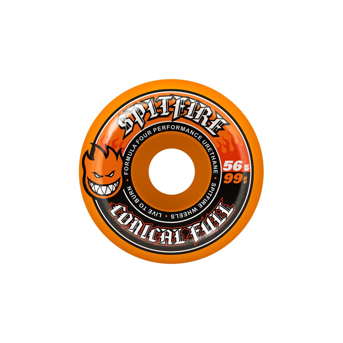Spitfire Formula Four Conical Full 99DU Wheel 56mm ( Orange ) / スケボーウィール