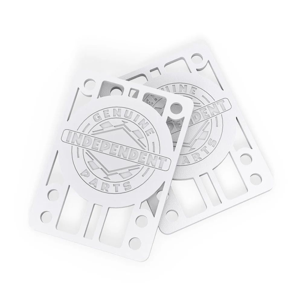GENUINE PARTS 1/8" RISERS WHT (2枚組) | 1/8インチ | ホワイト | ライザーパッド