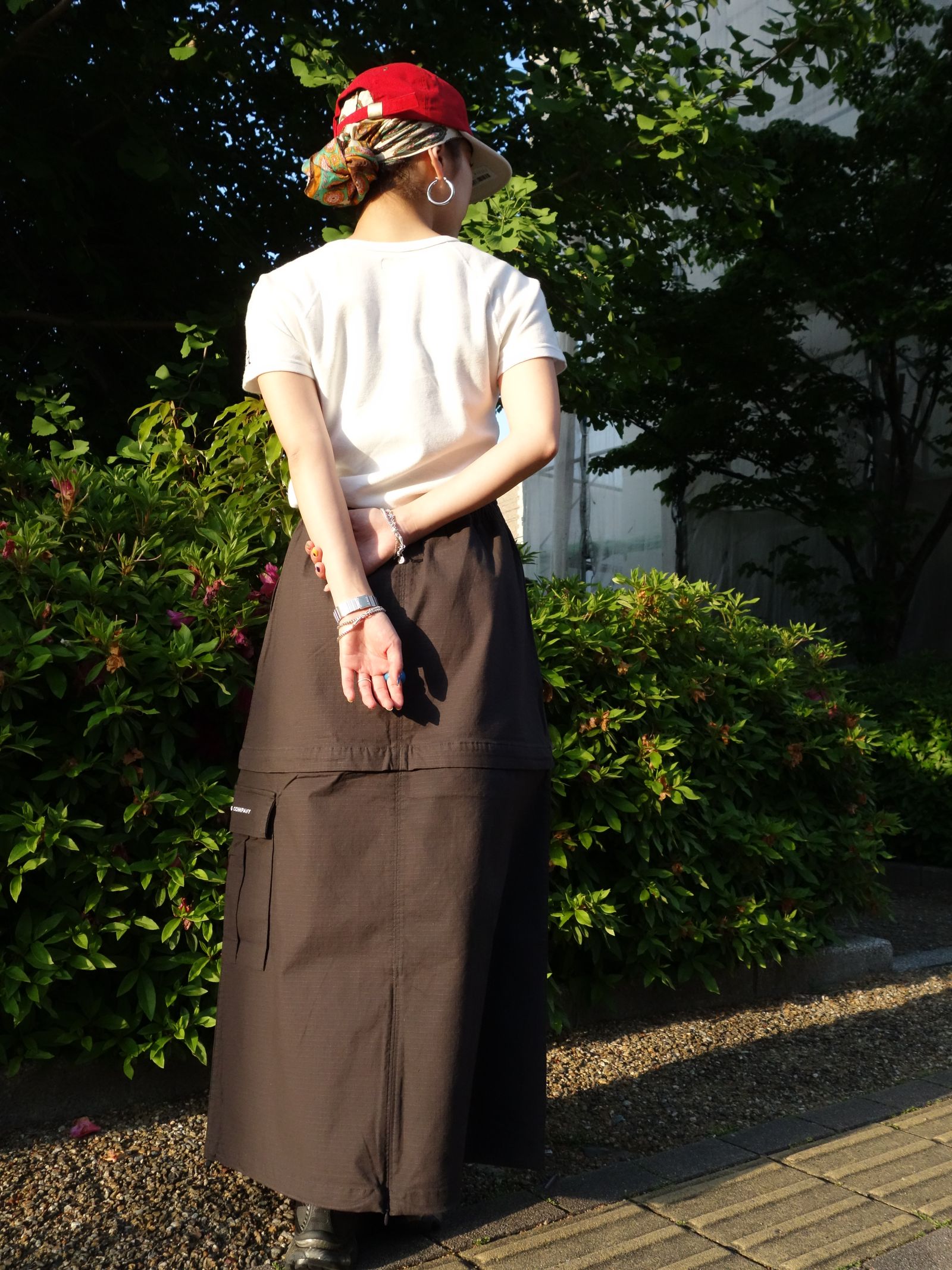 POP Sophie Zip Off Skirt Anthracite / ジップアップ スカート