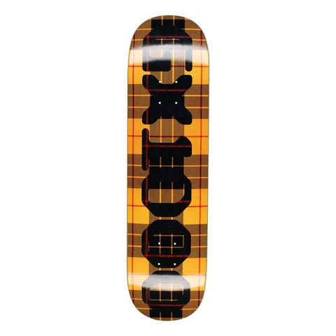 GX1000 FA25 OG LOGO TARTAN - YELLOW 8.375 x 32.25 / スケボーデッキ
