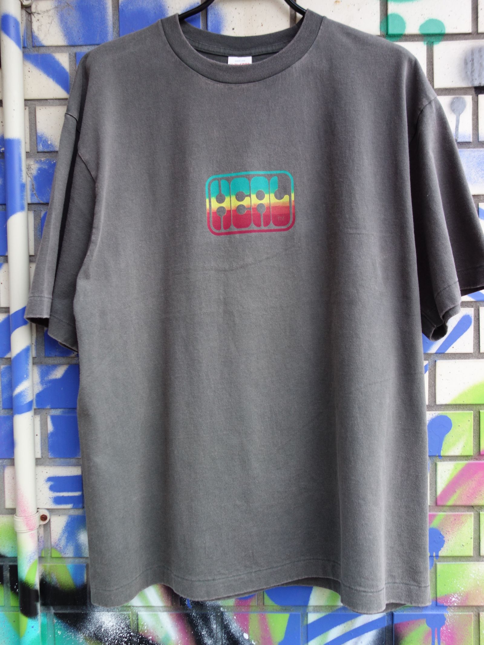 HEAL × メタルラスタ会議 /  Tシャツ フェードグレー ラスタ