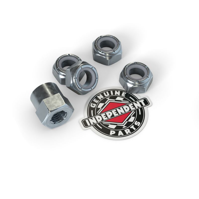GENUINE PARTS AXLE RETHREADER | シルバー | アクセルナット (ねじ切り付き)