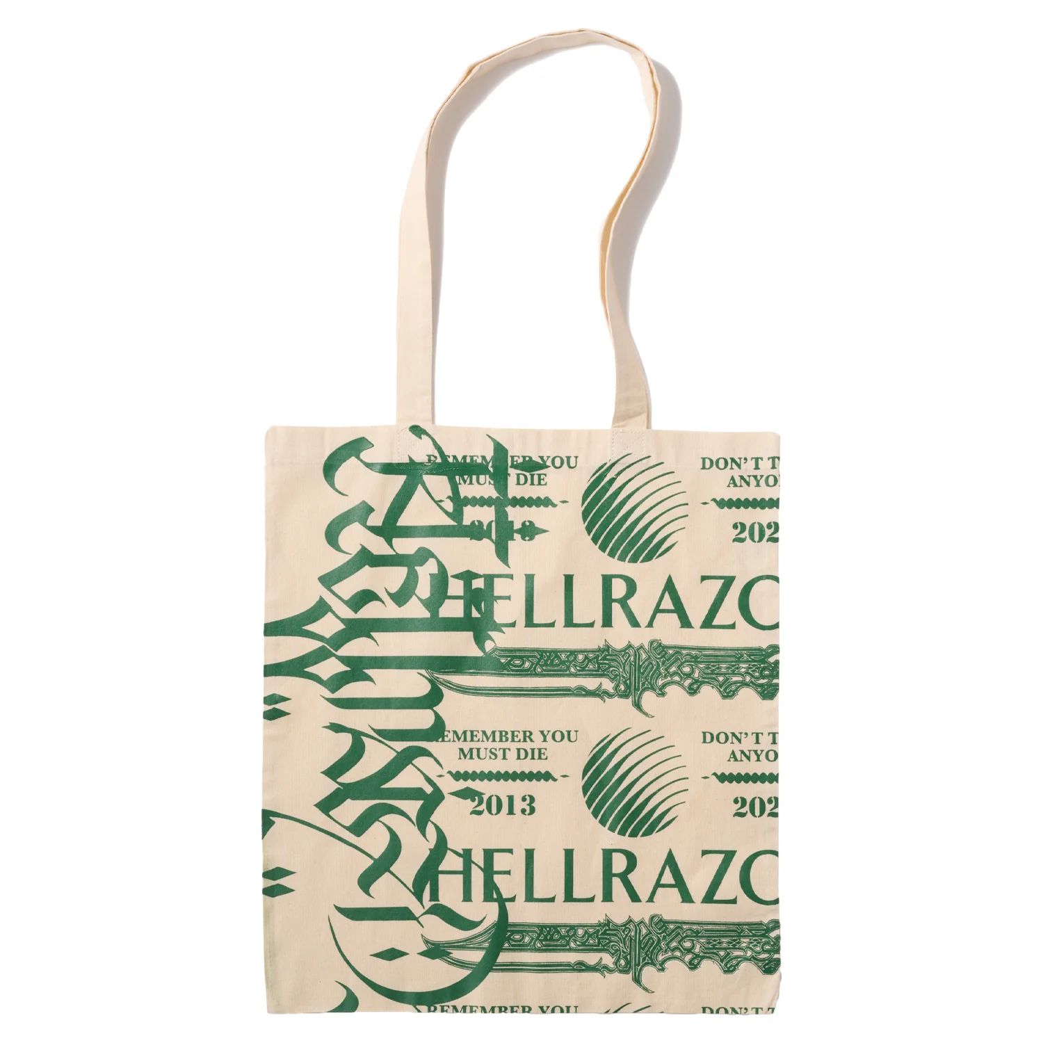 LETTER TOTO BAG - NATURAL HELLRAZOR®︎ MOZYSKEY COLLECTION  / ビーニー ニット