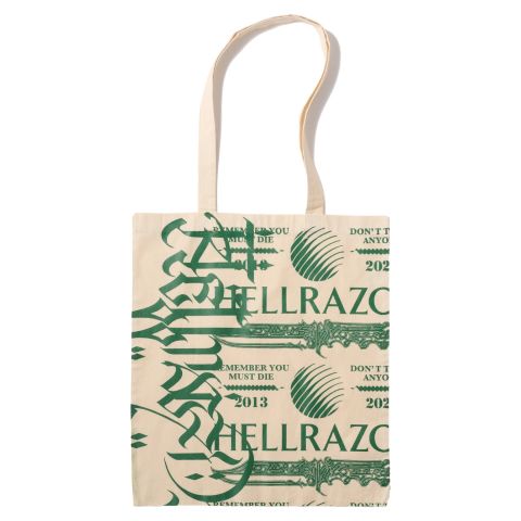 LETTER TOTO BAG - NATURAL HELLRAZOR®︎ MOZYSKEY COLLECTION  / ビーニー ニット