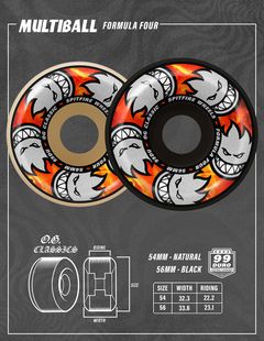 Formula Four MULTIBALL O.G CLASSIC | 99DU (ハード) 56mm | ブラック