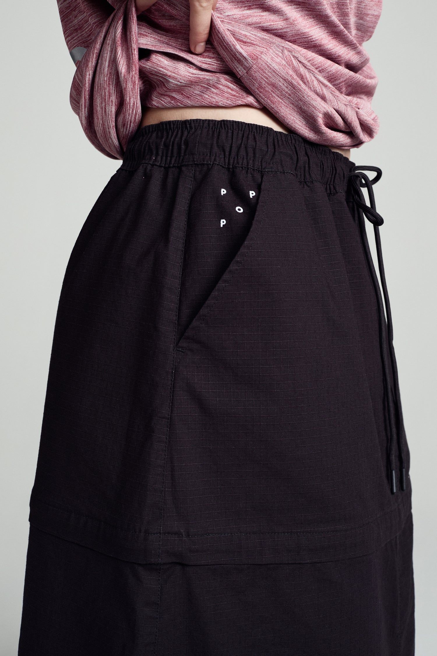 POP Sophie Zip Off Skirt Anthracite / ジップアップ スカート