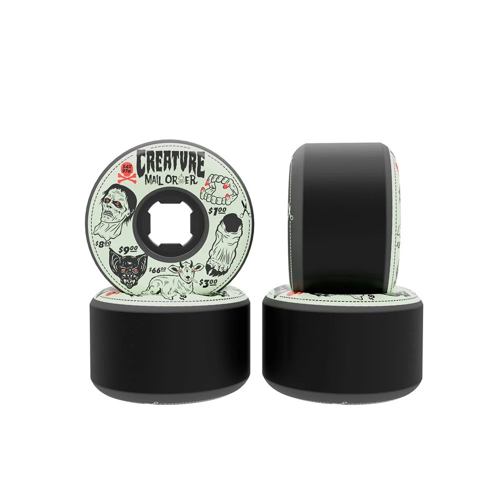 54mm CREATURE MAIL ORDER BLOODSUCKER HARDLINE BLACK 97A SKATEBOARD WHEELS | ブラック