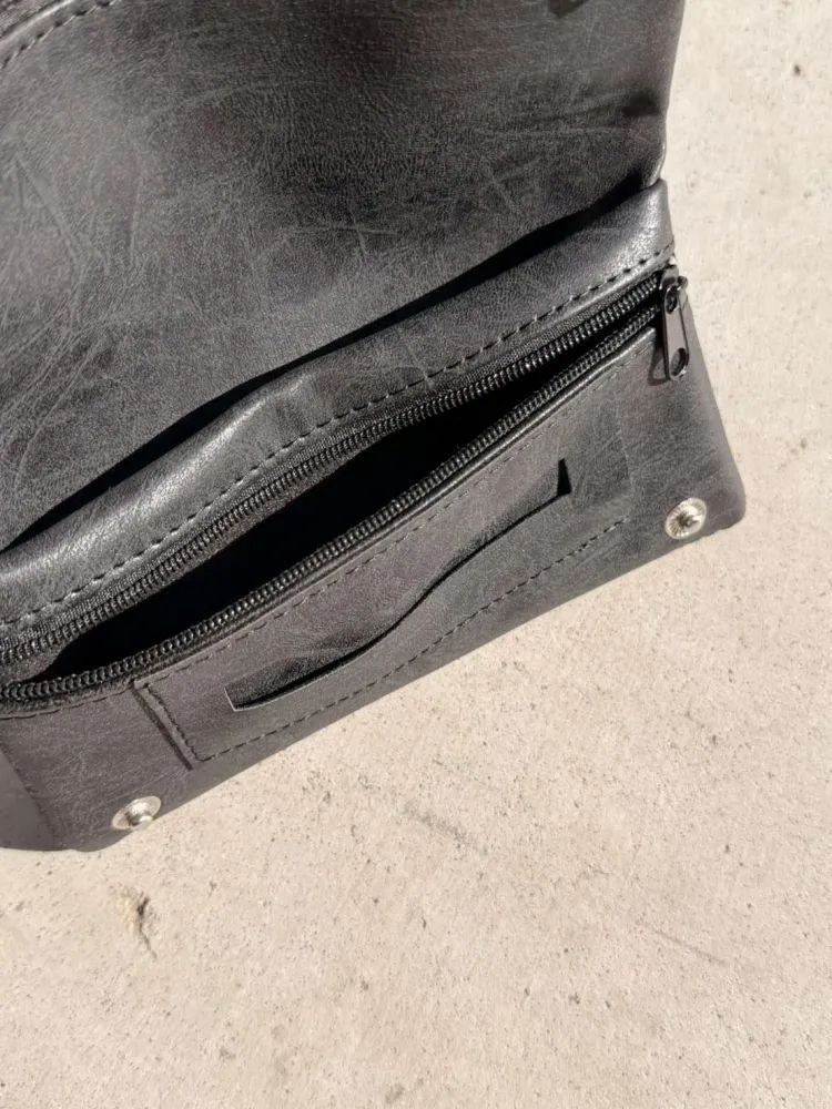 CIGARETTE POUCH ( Leather Black ) / シャグケース タバコケース