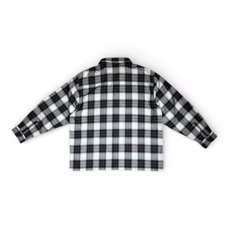 SHADOW PLAID ZIP SHIRTS JACKET ( BLACK ) / ジップジャケット