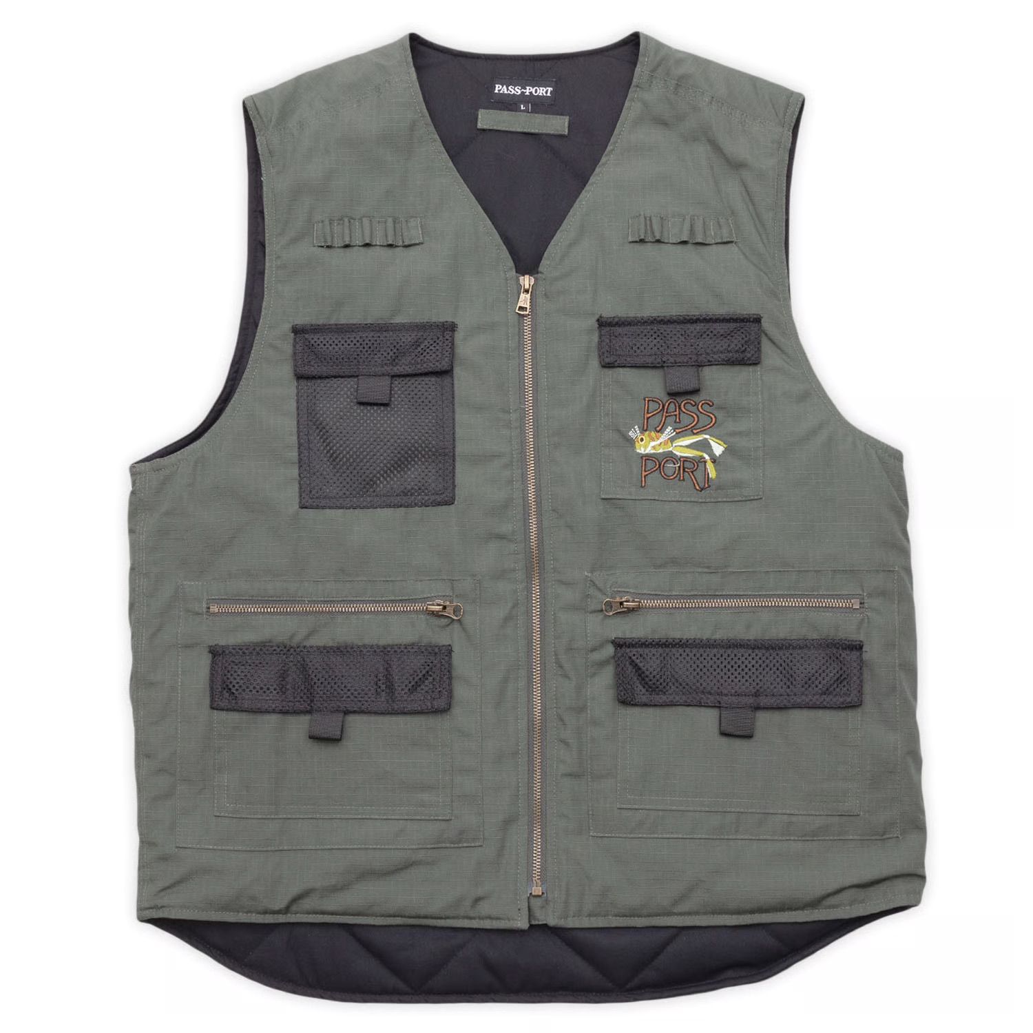 Frog Lure Ripstop Fishing Vest Moss / ジャケット