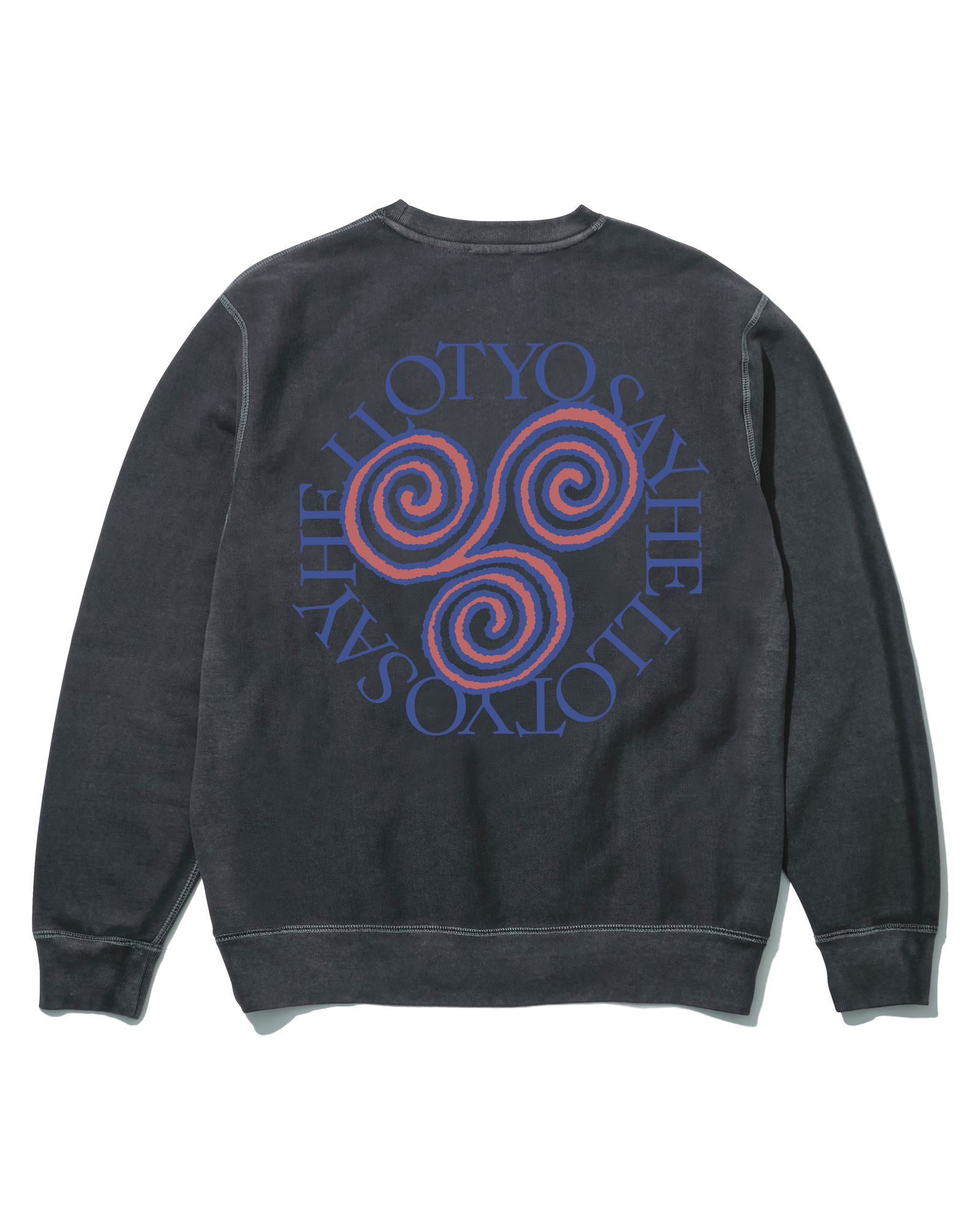 Pigment Slap Logo Crew ( Pigment Black ) / スウェット