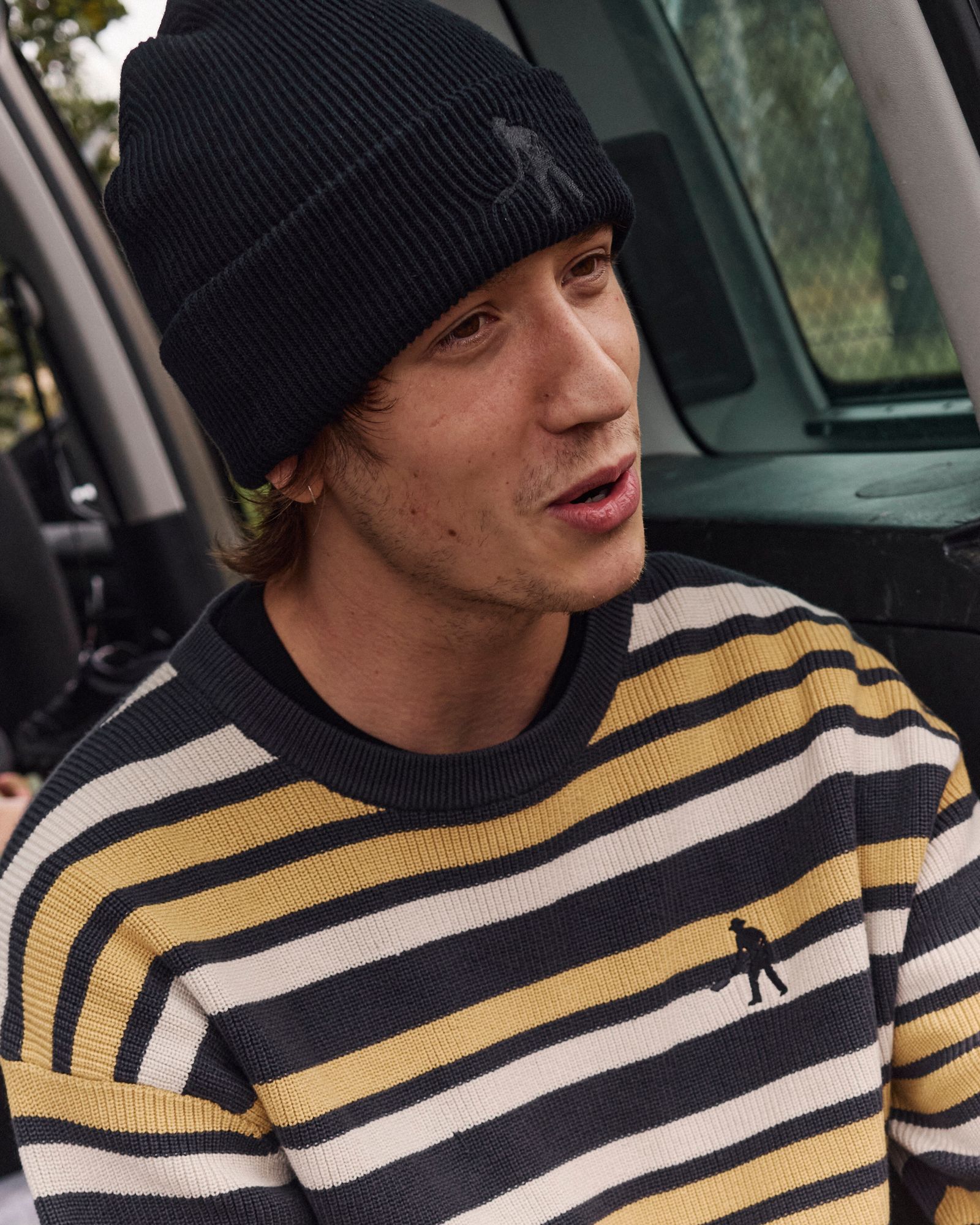 Solid Cotton Beanie R46 Black / ビーニー