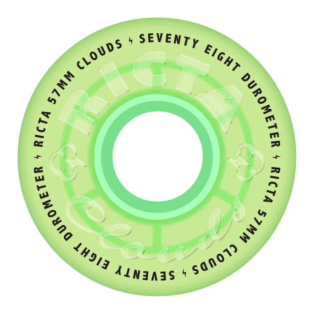 CLOUDS TRANSPARENT GRNGITD | 78A (ソフト) 57MM | グリーン
