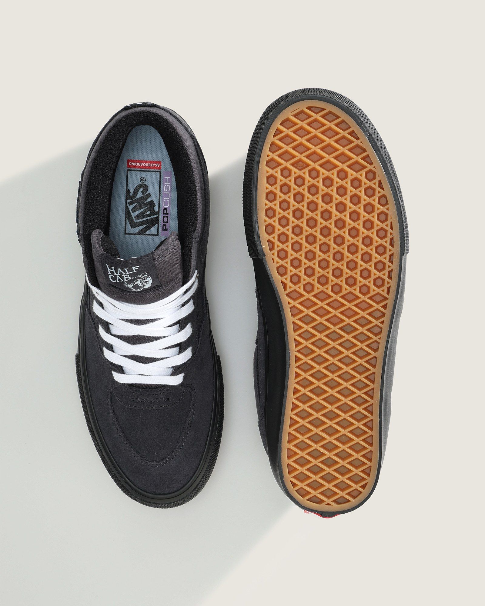 VANS SKATE HALF CAB - CHARCOAL / BLACK / シューズ