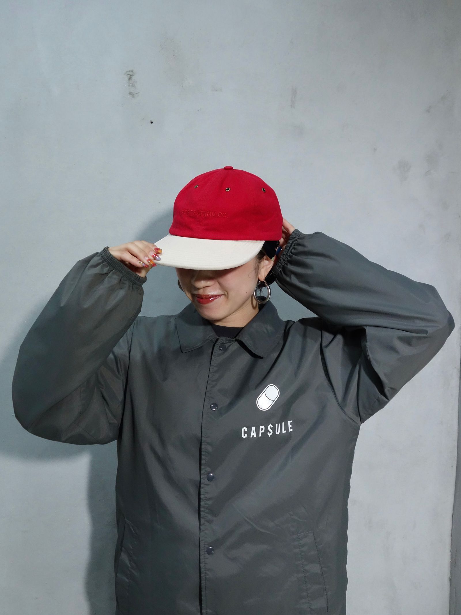 Pop 2 Tone Flexfoam Hat Earth Red/Off White  / キャップ