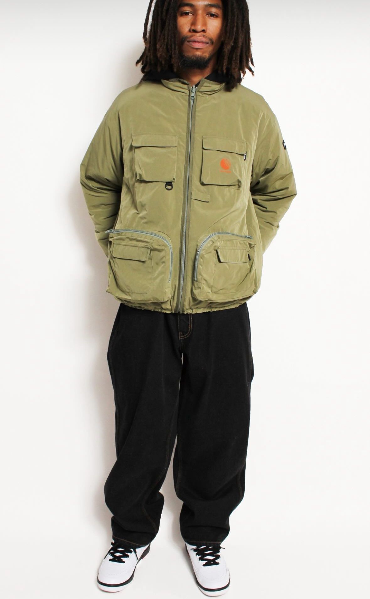 REVERSIBLE ARMY CARGO PUFF JACKET ARMY GREEN / ジャケット