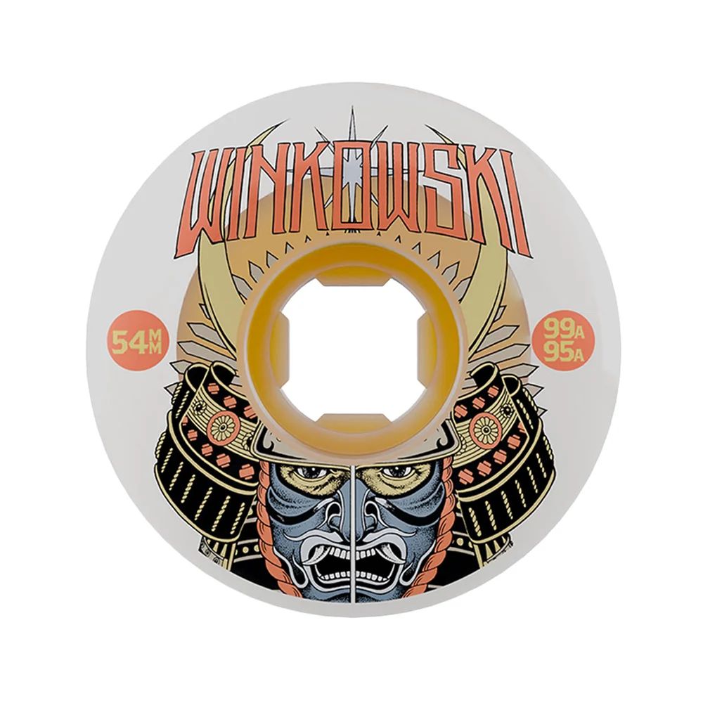 54mm ERICK WINKOWSKI SAMURAI DOUBLE DURO WHITE CHUBBIES 99A/95A SKATEBOARD WHEELS | ホワイト