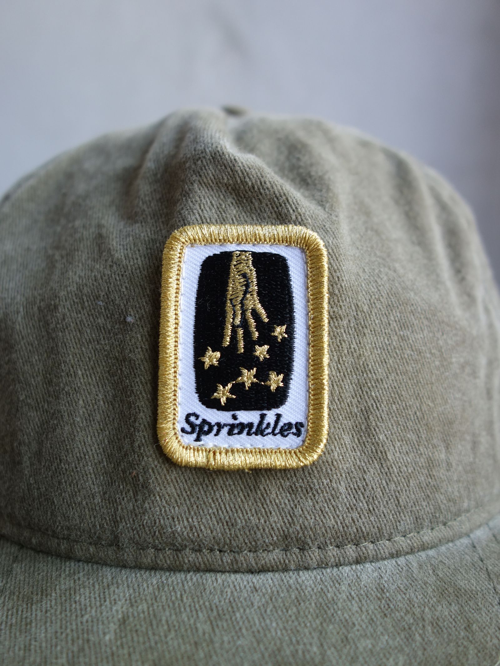 DUST STARS - WASHED DAD HAT - Olive green / キャップ