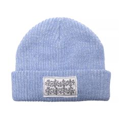 Edible Flowers Beanie Blue/White Speckle / ビーニー