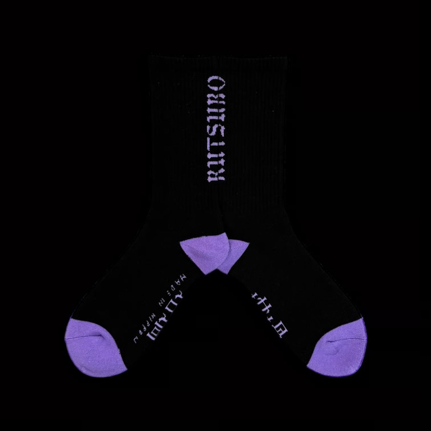 OG SOCKS SP26 ( BLACK/PURPLE ) / ソックス
