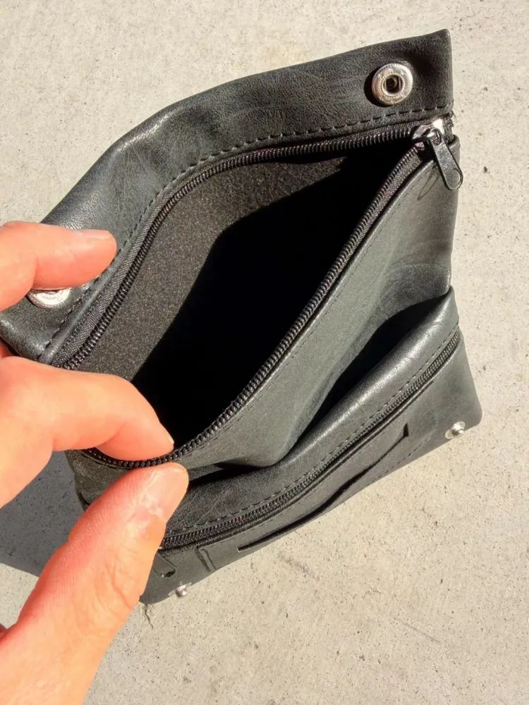 CIGARETTE POUCH ( Leather Black ) / シャグケース タバコケース