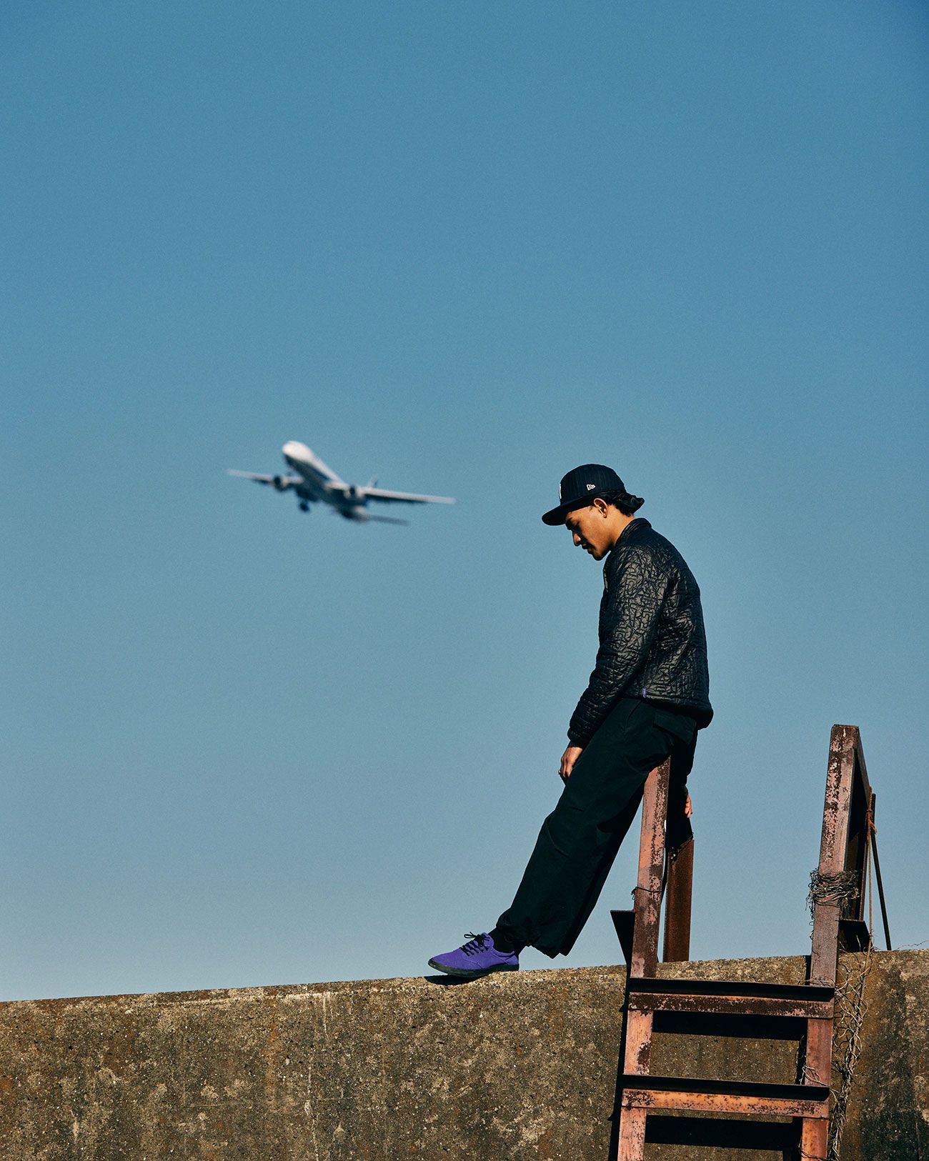 FILTER LEATHER PURPLE / BLACK シューズ