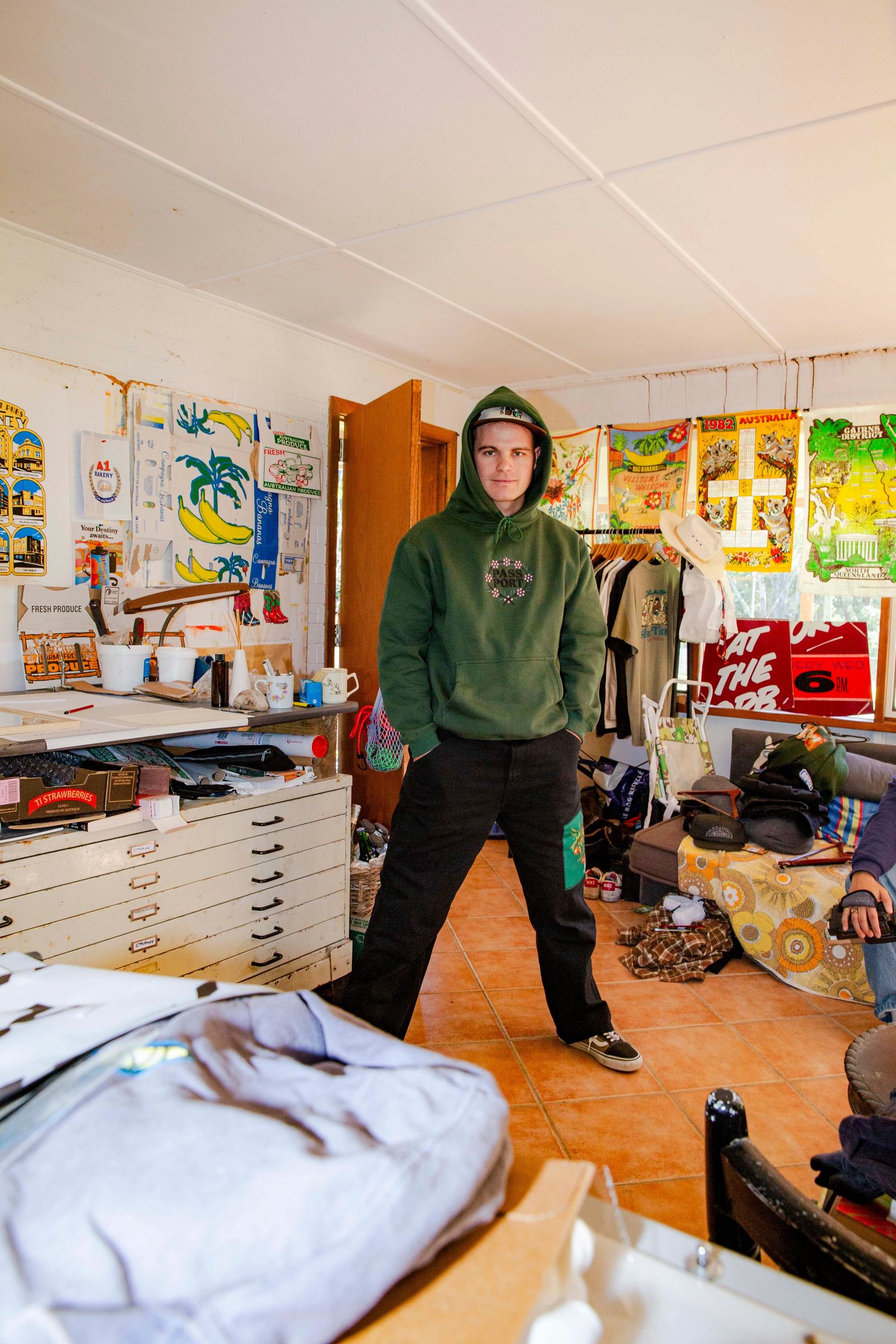 Wattle Hoodie - Forest Green - / パーカー