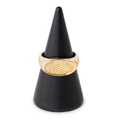 OVAL LOGO PINKY RING BRASS GOLD 10 / リング
