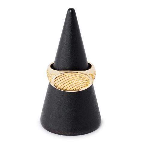 OVAL LOGO PINKY RING BRASS GOLD 10 / リング
