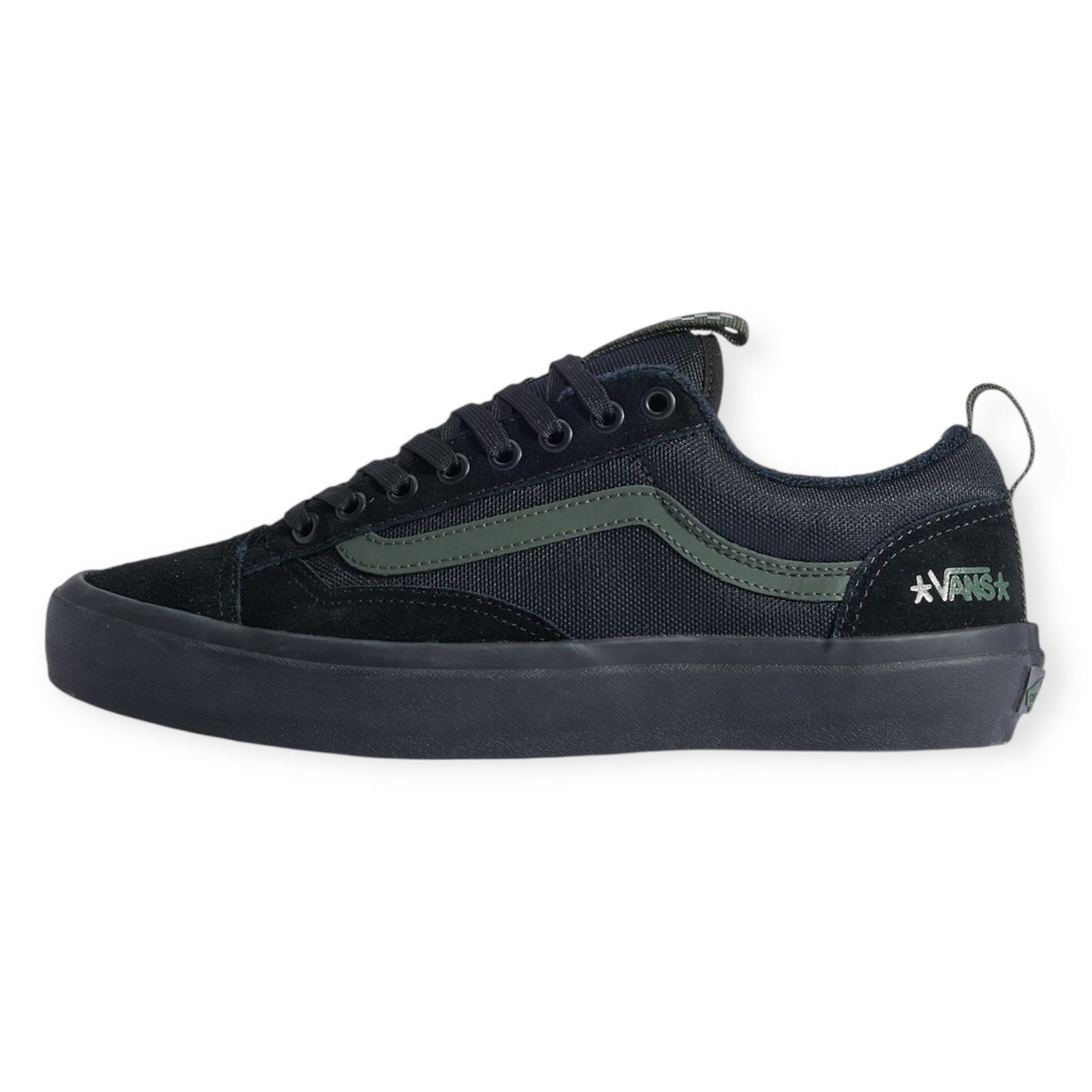 VANS SKATE OLD SKOOL 36+ Atiba black/dark green / シューズ