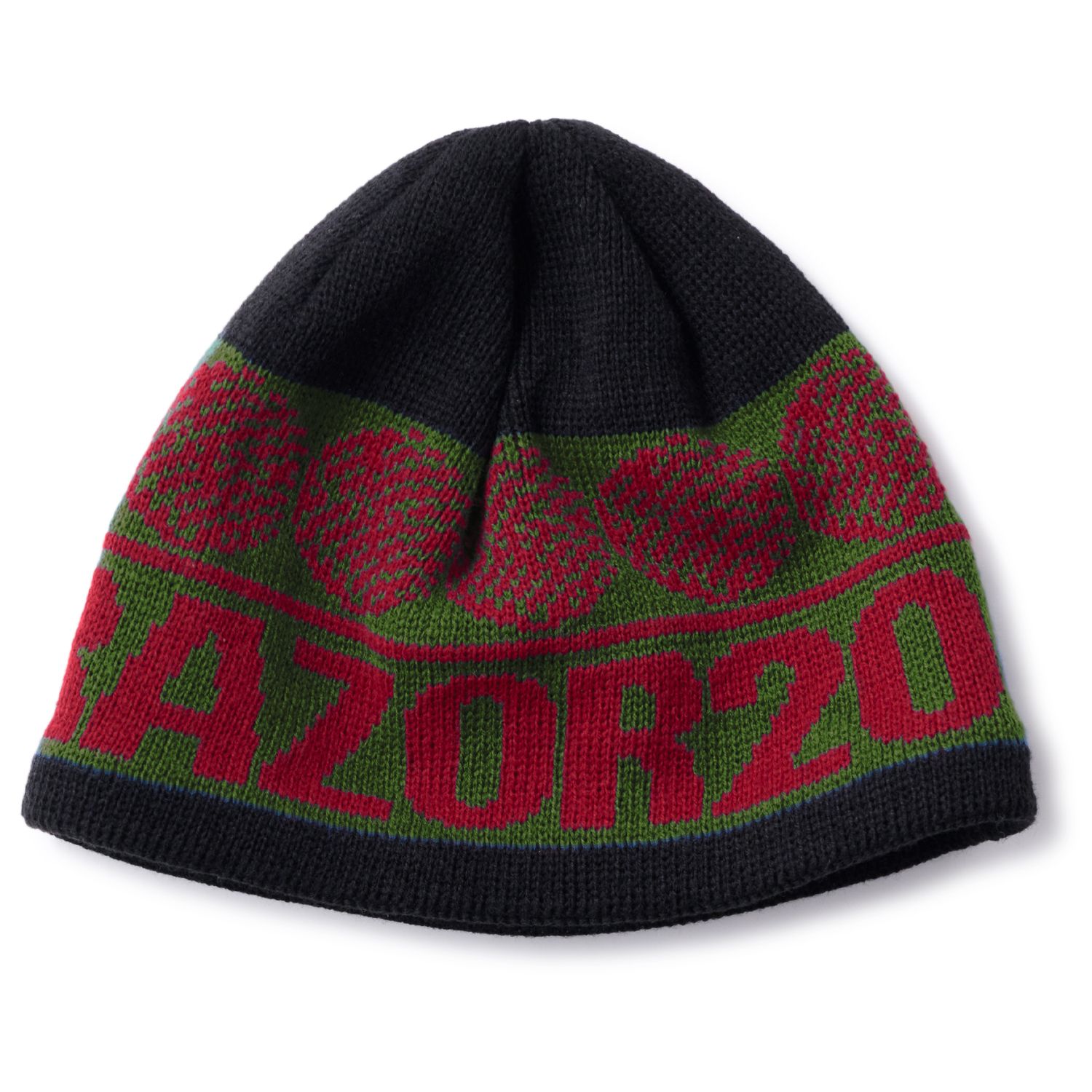 BOARDER BEANIE - BLACK/GREEN / ビーニー