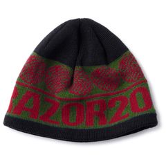 BOARDER BEANIE - BLACK/GREEN / ビーニー