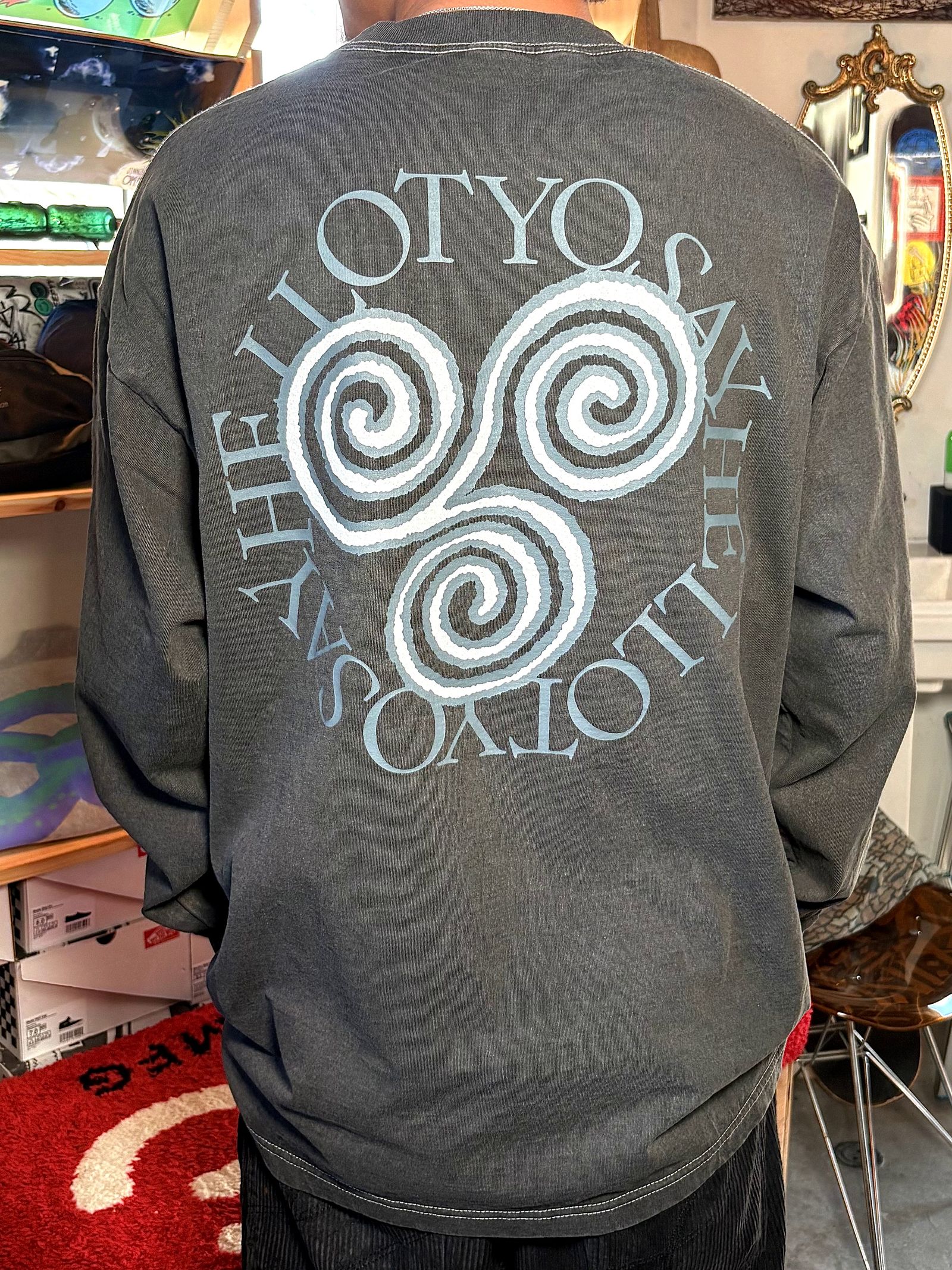 Pigment Slap Logo LS Tee / 長袖シャツ