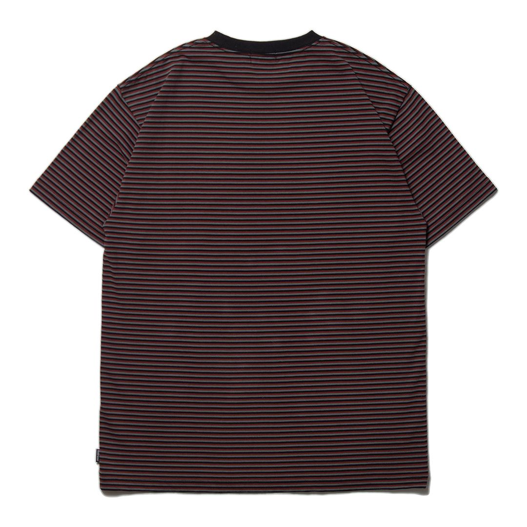 H STRIPED SHIRT / Tシャツ ( BROWN / GREY )