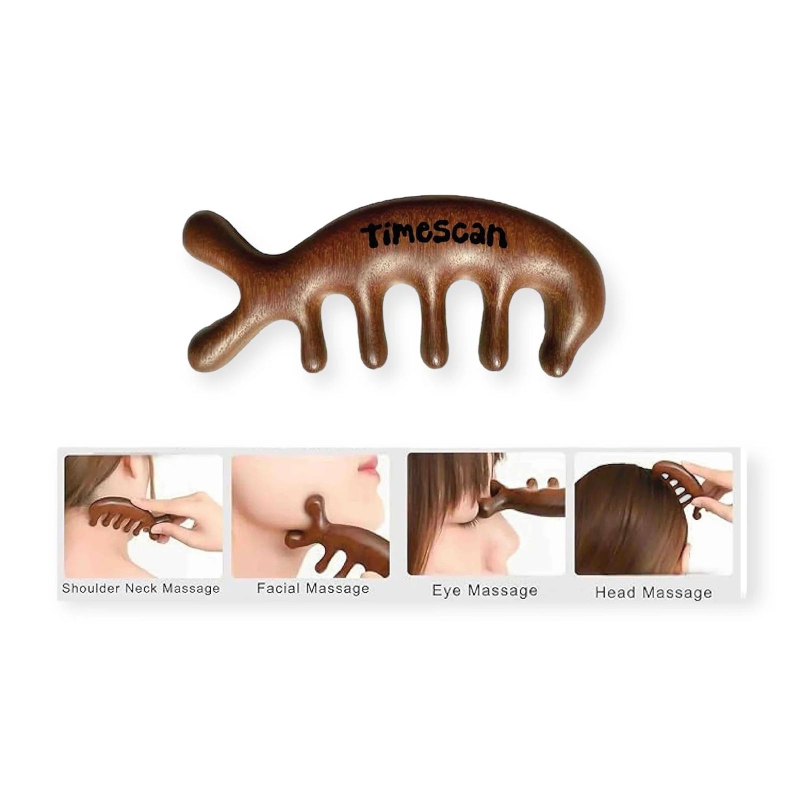 WOODEN MASSAGE TOOL LASER ETCHED GRAPHIC / マッサージツール