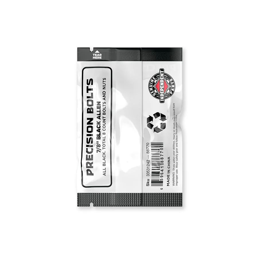 GENUINE PARTS 7/8" ALLEN HARDWARE BLK | 7/8インチ 六角 | ブラック | ハードウェア (ナット+ボルト)