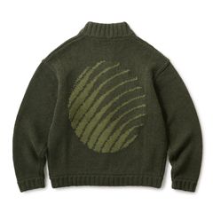 Hellrazor LOGO FULL ZIP KNIT - GREEN