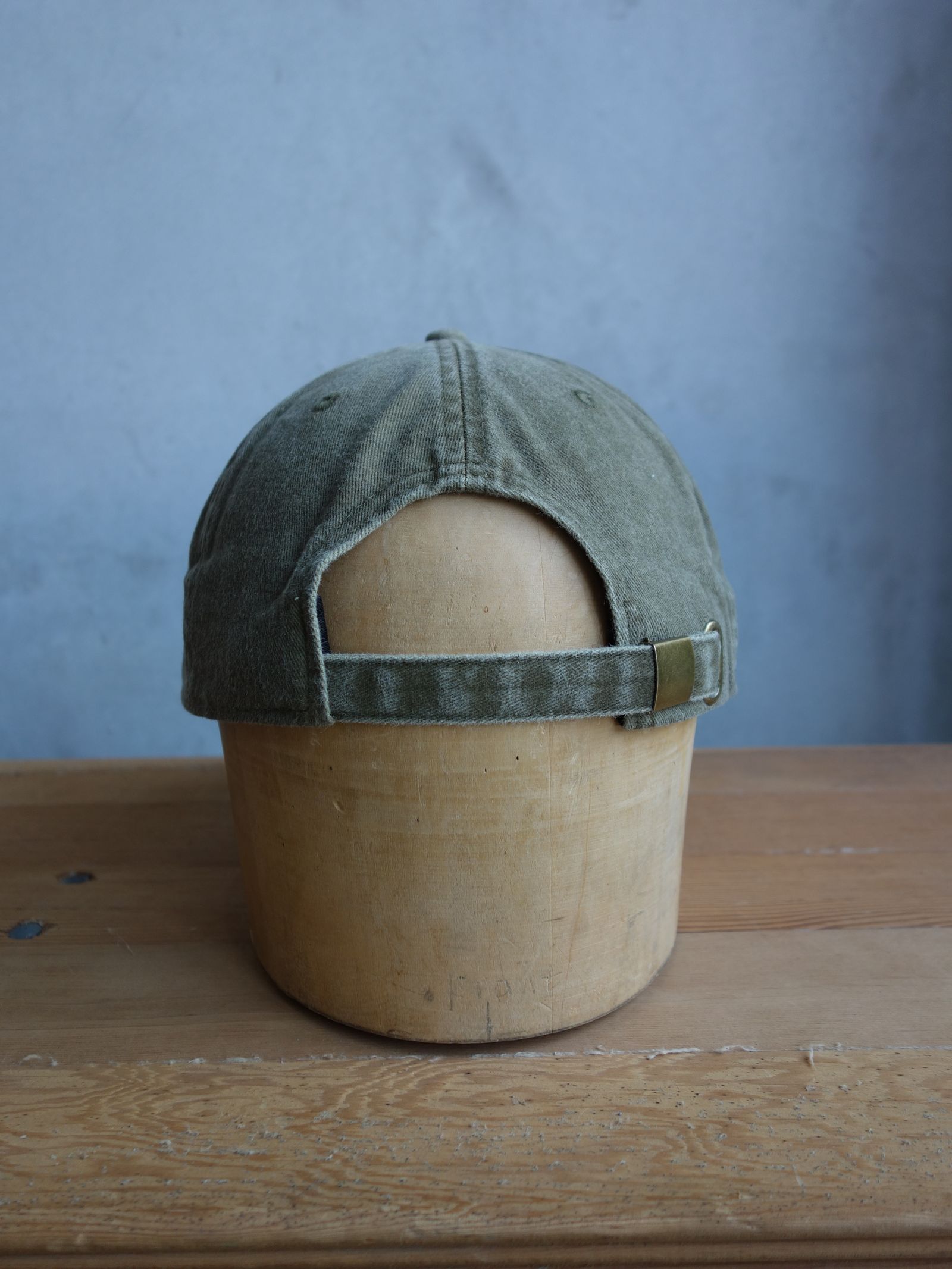 HANDS - WASHED DAD HAT - Olive green  / キャップ