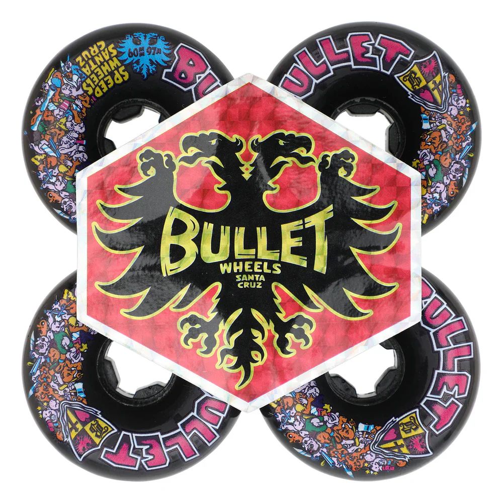 BULLET RIOT VOMITS BLK | 97A (ハイブリッド) 60MM | ブラック
