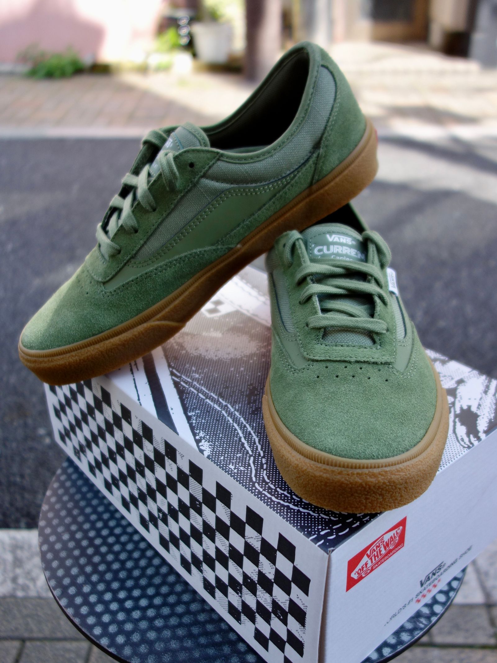 Skate Curren Caples Shoe ( CREPE GREEN / GUM ) / シューズ