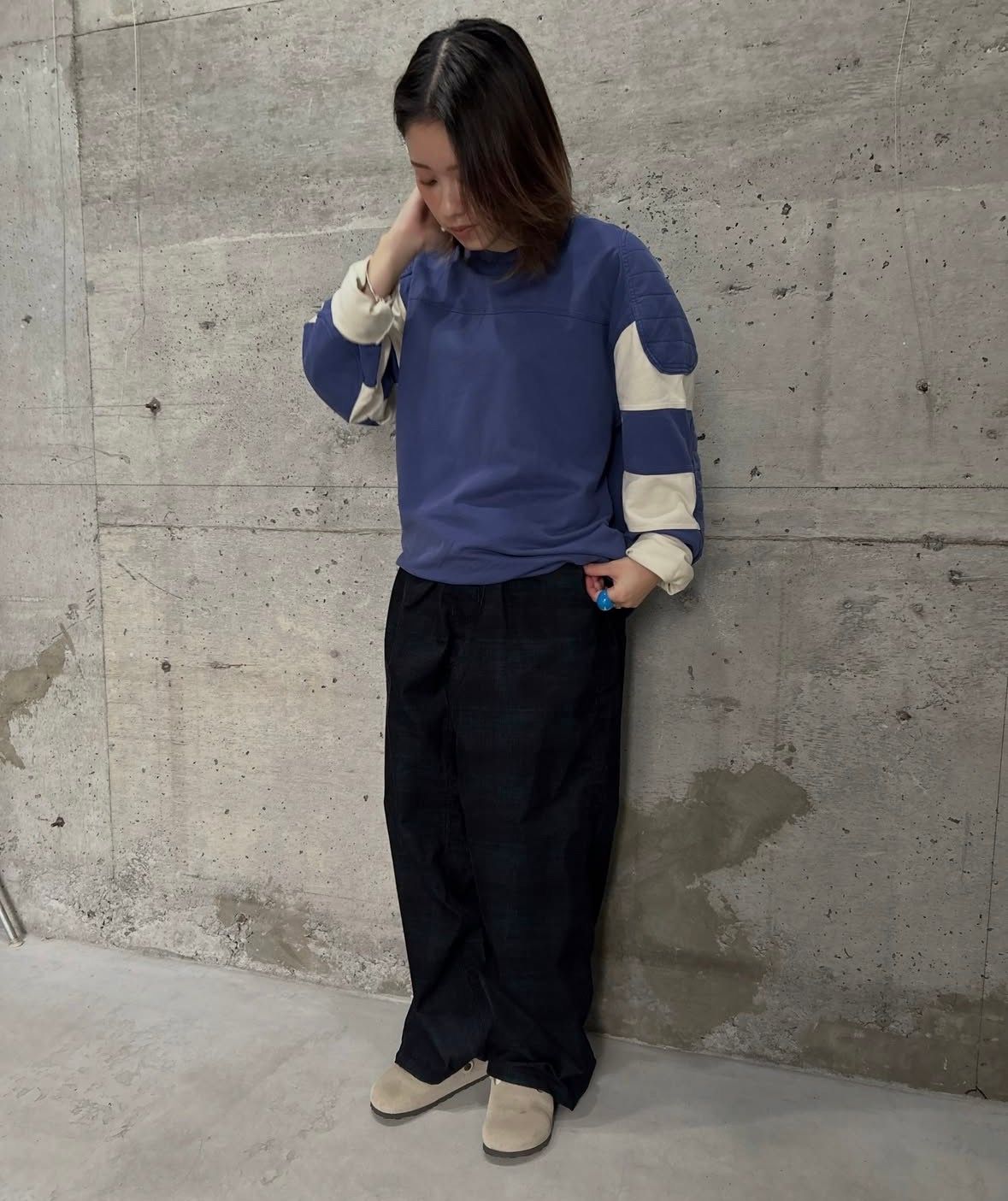 Check Easy Pants ( Navy Check ) / チャックパンツ
